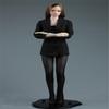 1/6 Scale Female Clothes,Female Slim Business Suit Coat Belt Pantyhose Shoes Costume Accessory Set for 12inch PH TBL JO Action Figure Body (Black) view 3