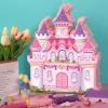 Princess Castle Piata Bundle Girl Princess Party Piata Set Include Pink Castle Piata stick and Blindfold Mask for Princess Theme Birthday Party Supplies Decor, 16.1 x 13.4 x 3.2 Inch view 4