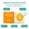 Binibi Spanish Musical Book for Toddlers Sol Solecito & Other Nursery Rhymes | Spanish Learning for Kids | Bilingual Children's Sound Book | Libro en espaol para bebs view 2