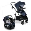 Britax Willow Brook Baby Travel System, Infant Car Seat and Stroller Combo with Aspen Base, ClickTight Technology, RightSize System and 4 Ways to Stroll, Navy Glacier view 1