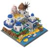 Apostrophe Games Santorini Building Block Set - 1380 Pieces - Model Building Blocks for Adults and Kids - Greece's Island Architecture Kit Famous Landmark Series view 2