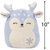 10" Farryn The Purple Fawn Squishmallow - Kellytoy Christmas Plush Toy view 4