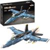 Apostrophe Games F/A-18 Hornet Fighter Jet Building Block Set - 772 Pcs - F-18 Air Force Jet Building Block Plane Toy for Kids Older Than 10 and Adults  Compatible with All Building Bricks view 1