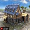 3DEGOS Winterdale Tavern Set DND Terrain for Dungeons and Dragons, D&D, Pathfinder, Warhammer 40k, Miniatures, D and D, Dungeons and Dragons Gifts, Dungeon Master view 2