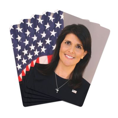 Brian Bula Nikki Haley Playing Cards Fun Nikki Haley Poker Cards Haley Cards