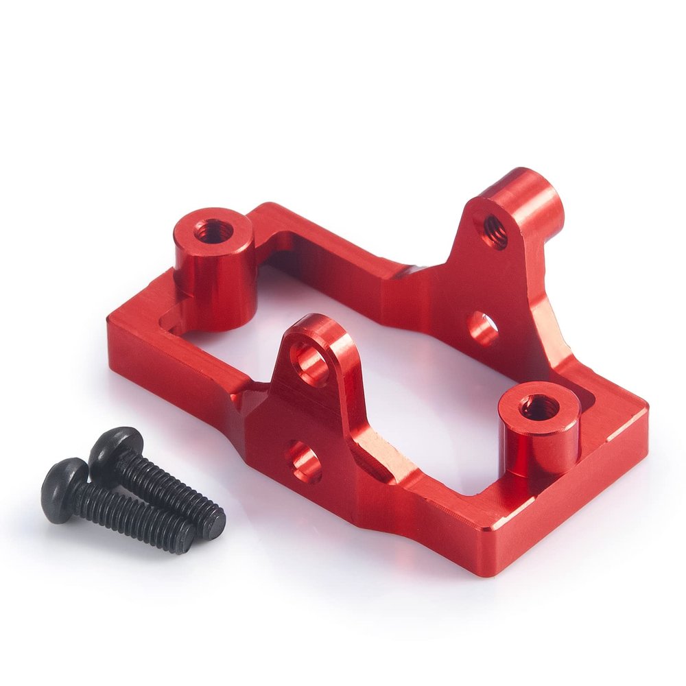AXSPEED Aluminum Steering Servo Mount Upgrade Accessories for 1:18 TRX4M TRX4-M RC Truck (Red)