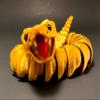 Rattlesnake Articulated 3D Printed Fidget Rattle Snake Sensory with Rattling Tail (Large, Purple) view 4