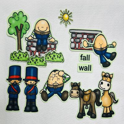 Story Time Felts Humpty Dumpty Felt Figures for Flannel Board Set 15 Pieces Toddlers Preschool Nursery Rhyme