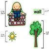 Story Time Felts Humpty Dumpty Felt Figures for Flannel Board Set 15 Pieces Toddlers Preschool Nursery Rhyme view 3