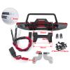 AXSPEED Front Aluminium Bumper with LED Light for 1:18 TRX4-M TRX4M Upgrade Parts (Front Bumper) view 2