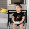 Azeeda 7-8 Years 'Cute Otter' Children's/Kid's T-Shirt (Black) (TS00229350) view 2