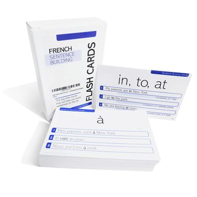 Pat's Flash Cards 54 Important French Words for Building French Sentences