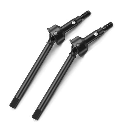 1 Pair Steel Steering Front Driveshafts RC CVD Drive Shafts for 1:18 TRX4-M TRX4M Upgrade