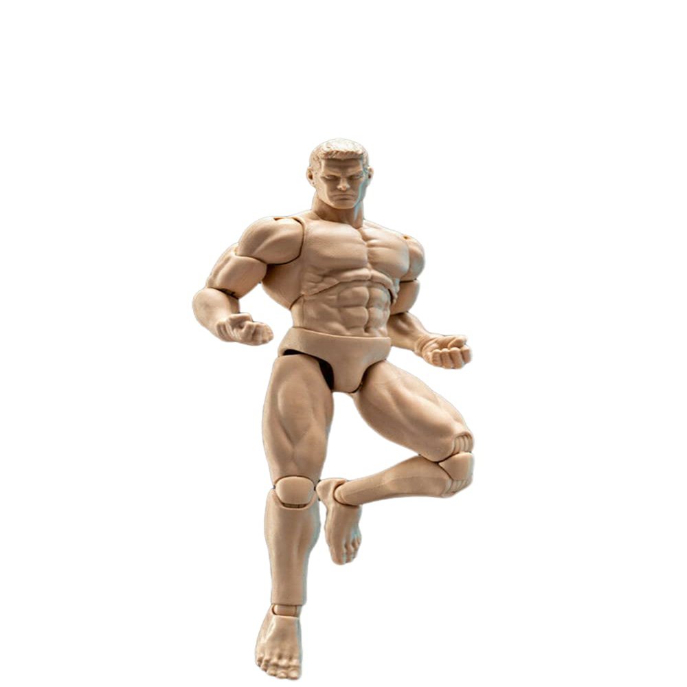 1/12 Scale Male Action Figure,6inch Male Flexible Muscular Strong Miniature Figure Body Doll Collectible