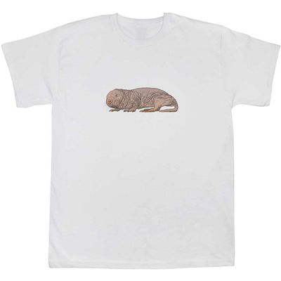 Azeeda 14-15 Years 'Naked Mole Rat' Children's/Kid's T-Shirt (White) (TS00247482)