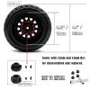 Rc Truck Tires,12mm/14mm Hex RC Wheels Tires for 1/10 Slash 44 2WD,Arrm a Senton,Axia 1,Redca t,Rc 4wd,RCMYou RC Wheels Hex Detachable Replace Running on Off-Road Tire,on-Road Tires,4-Pack,Black view 3
