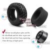 Rc Truck Tires,12mm/14mm Hex RC Wheels Tires for 1/10 Slash 44 2WD,Arrm a Senton,Axia 1,Redca t,Rc 4wd,RCMYou RC Wheels Hex Detachable Replace Running on Off-Road Tire,on-Road Tires,4-Pack,Black view 4