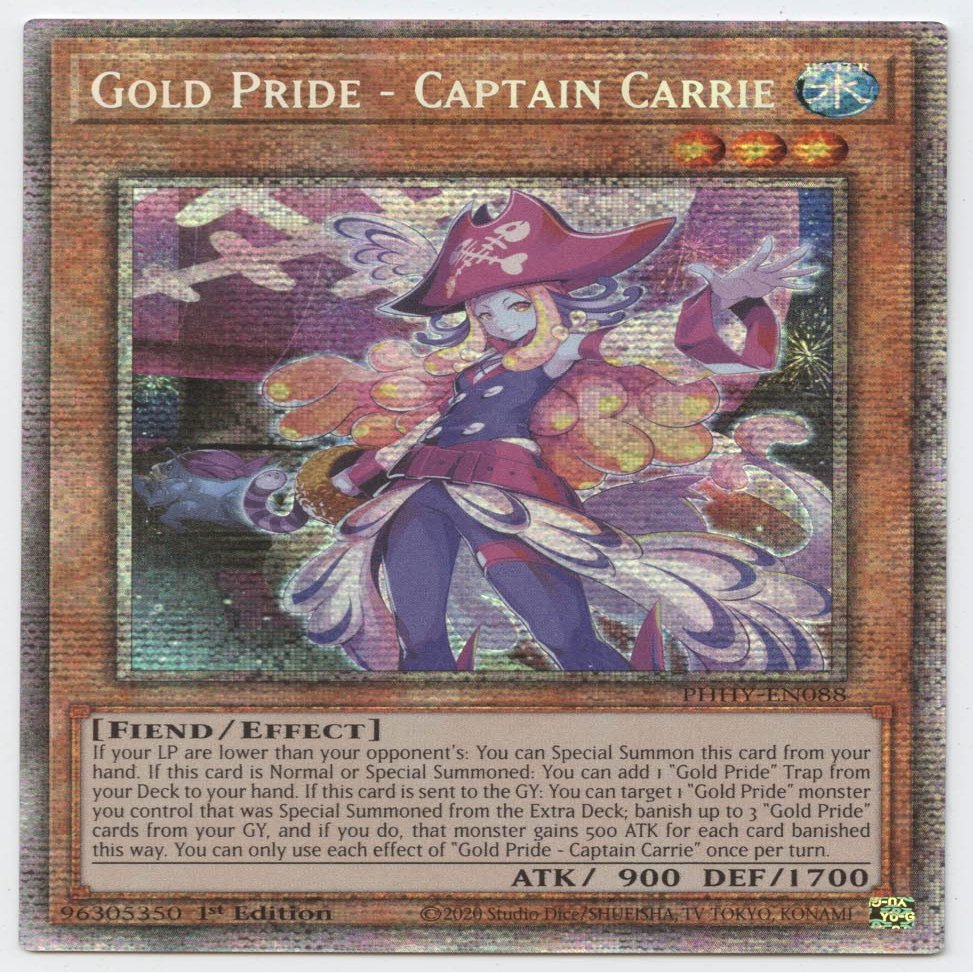 Gold Pride - Captain Carrie - PHHY-EN088 - Starlight Rare - 1st Edition