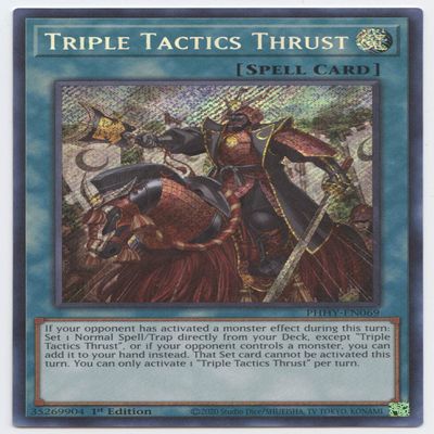 Triple Tactics Thrust - PHHY-EN069 - Secret Rare - 1st Edition