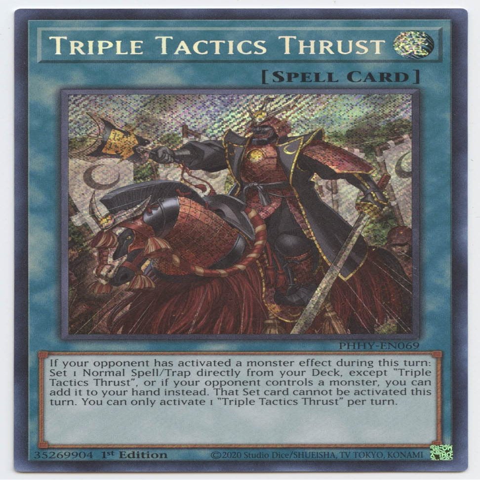 Triple Tactics Thrust - PHHY-EN069 - Secret Rare - 1st Edition