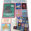 32 Unicorn, Dinosaur, Sloth & More Cartoon Valentines Classroom Sharing Cards & Stickers view 2