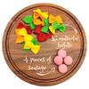 Felt play food Pasta farfalle with sausage for pretend play in kids kitchen, plush fake realistic bow tie (multi color farfalle, Small set (16 farfalle, 4 sausages)) view 2