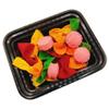 Felt play food Pasta farfalle with sausage for pretend play in kids kitchen, plush fake realistic bow tie (multi color farfalle, Small set (16 farfalle, 4 sausages)) view 3