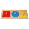 Baoblaze Montessori Material, Wood Geometry Puzzles Toy Box, for Children Intelligent Development, Multi-Color Mix, as described view 1