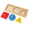 Baoblaze Montessori Material, Wood Geometry Puzzles Toy Box, for Children Intelligent Development, Multi-Color Mix, as described view 3