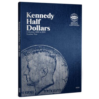 Whitman US John F. Kennedy Half Dollar Coin Folder 1986 2003 #9698