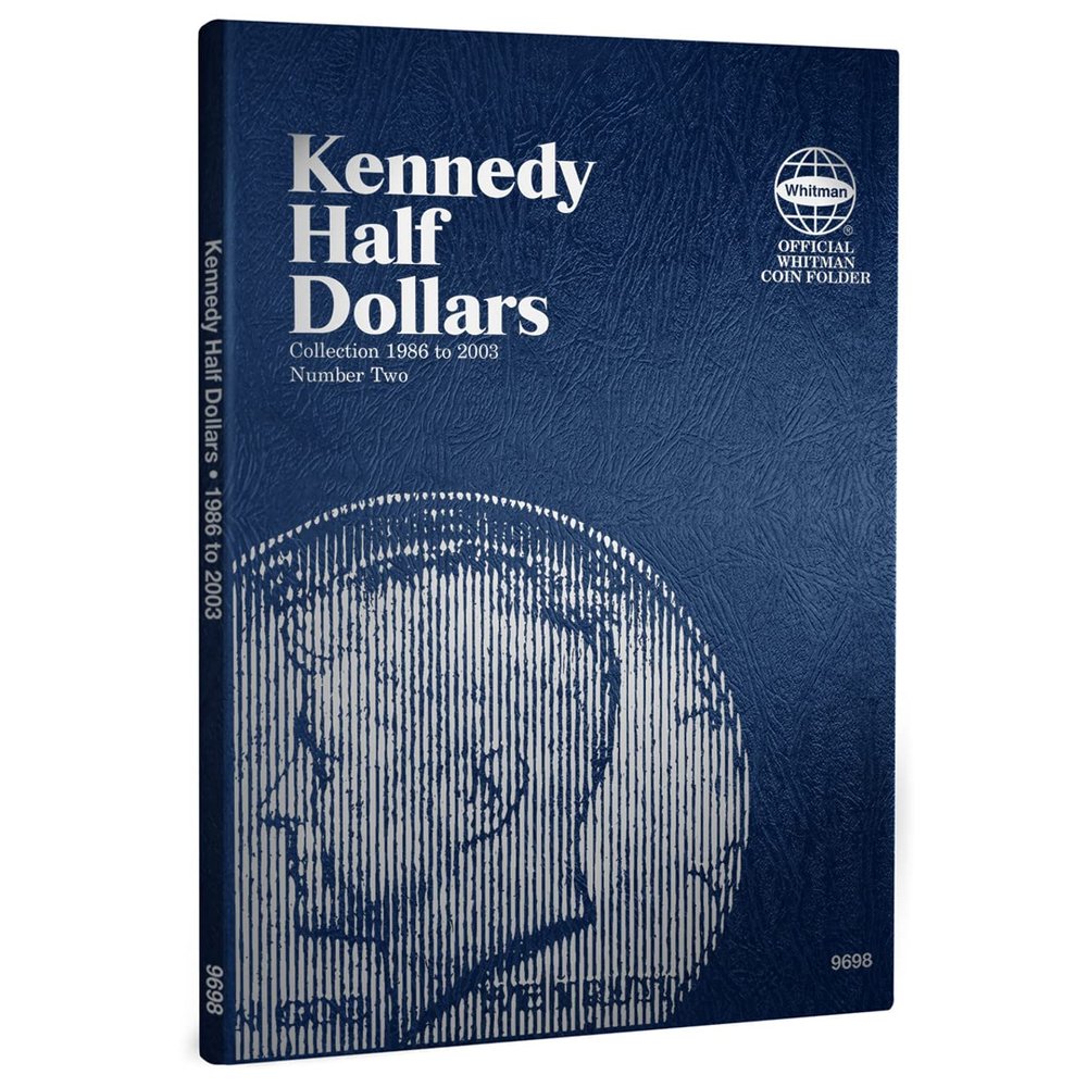 Whitman US John F. Kennedy Half Dollar Coin Folder 1986 2003 #9698