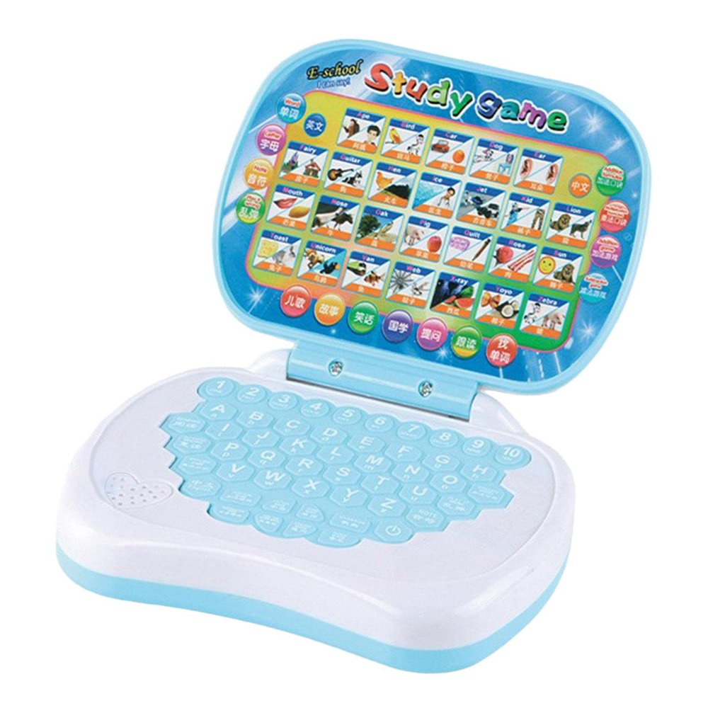 MERIGLARE Multifunction Kids Laptop Toy Early Education Activities Child Interactive Learning Pad Tablet for Children Girls Boys Toddler Kids, Style A