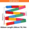 24pack Dance Ribbon Wand Rainbow Streamer Party Favors for Kids 4-8 8-12 Girls Artistic Dancing Gymnastics Carnival Games Goodie Bag Stuffers Birthday Party Decorations Mermaid Princess Party Supplies view 2