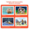 CHEFAN 4 Pack Felt Board Bible Stories Set, Flannel Board Stories Include Noah's Ark, Jonah and The Whale, David and Goliath, The Nativity of Jesus, 50 pcs Precut Flannel Graph Bible Toys for Kids view 2