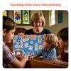 CHEFAN 4 Pack Felt Board Bible Stories Set, Flannel Board Stories Include Noah's Ark, Jonah and The Whale, David and Goliath, The Nativity of Jesus, 50 pcs Precut Flannel Graph Bible Toys for Kids view 3