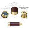 Pirate Spyglass Telescope Treasure Map Pocket Compass Kids Toys Set, Handheld Collapsible 25x30 Zoomable Monocular Polyester Fabric Huge Map & Golden Compass Boys Gift for Pirate Lovers view 3