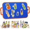 CHEFAN 4 Pack Felt Board Bible Stories Set, Flannel Board Stories Wisdom of Solomon|Jonathan and His Armor Bearer|Daniel and The Lions Den|Isaac and Rebekah,Precut Flannel Graph Bible Toys for Kids view 1