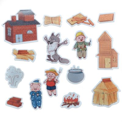 CHEFAN Felt Flannel Board Stories for Toddlers,The Three Little Pigs,Preschool Felt Activities,Flannel Graphic