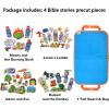 CHEFAN 4 Pack Felt Board Bible Stories Set, Flannel Board Stories Include Adam and Eve, Jacob's Ladder, Moses and The Burning Bush, Balaam and The Donkey, Precut Flannel Graph Bible Toys for Kids view 2