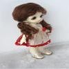JD687 5-6inch 13-15cm 1/8 OB11 Lovely Baby Curl Twintail Mohair Doll Wigs (L.t Brown) view 2