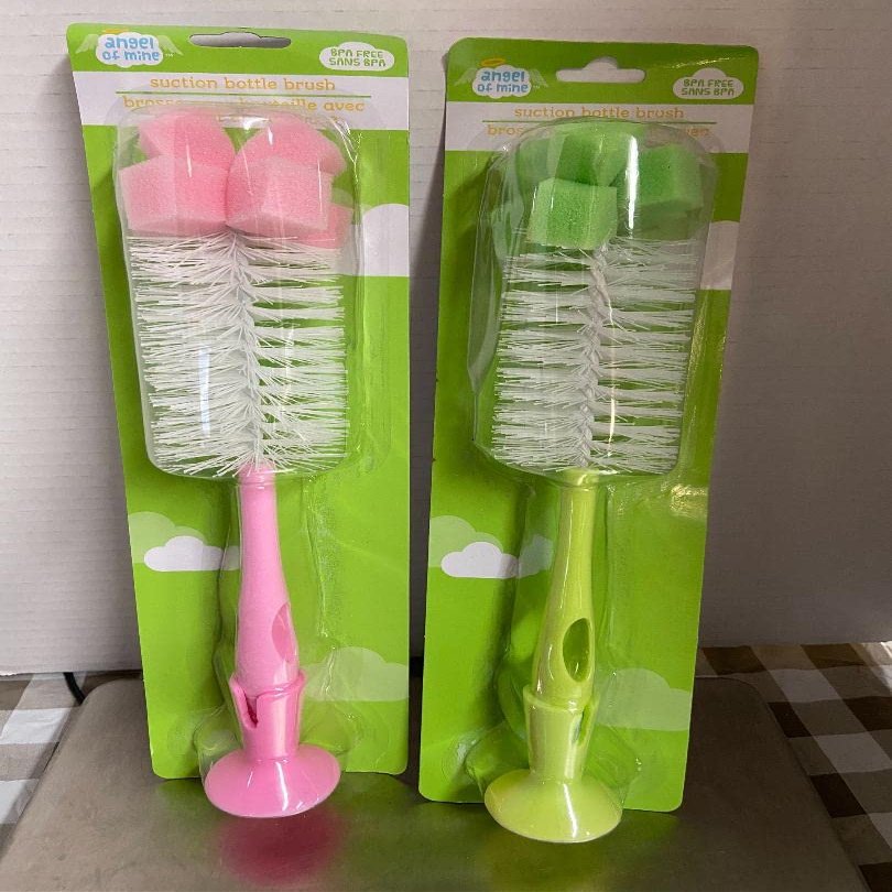 2 Assorted Color Baby Bottle Cleaning Brush