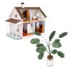 Dollhouse Plants Props, 1:12 Scale Miniature Banana Tree DIY Making Potted Plants for Doll House Dollhouse Accessories (S) view 3