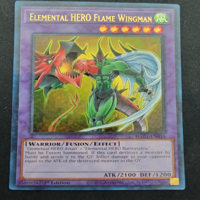Elemental HERO Flame Wingman - HAC1-EN019 - Ultra Rare - 1st Edition (Duel Terminal)