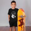 Azeeda 5-6 Years 'George Washington' Children's/Kid's T-Shirt (Black) (TS00212213) view 2