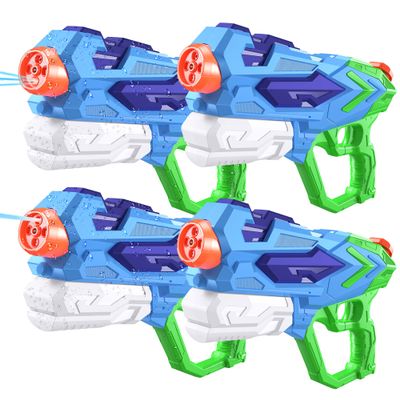 Acesfun Water Gun for Kids - Quick Soaking Pump, Long Range, 4 Shooting Modes, No-slip Handle, Leak-free Design, Safe Material, Great Gifts