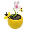 Solar Dancing Flower Sunflower Solar Toys Car Swinging Dancing Ornament Car Windowsill Decoration Car Dashboard Home Desk Decor(Sun Flower) view 4
