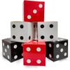12 Pcs Dice Favor Boxes 6 x 6 x 6 Inch dice Boxes Bulk for centerpieces Casino Party Decorations Game Night Decorations Casino Themed Party Goodie Boxes Gift Box (Black, White, Red) view 1