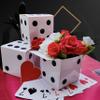 Eylola 12 Pcs White Dice Favor Boxes 6 x 6 x 6 Inch dice Boxes Bulk for centerpieces Casino Party Decorations Game Night Decorations Casino Themed Party Goodie Boxes Gift Box view 4
