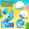 Jexine 3 Pcs 16 Inch Summer Number 2 Pinata Small Summer Beach Piata Number Two Piata with Blindfold Bat, Confetti for Boy Beach Ball Theme 2nd Birthday Party Celebration Party Supply (Summer Beach) view 4