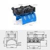 VINGVO RC Motor Fan Cooling Heatsink, 28000RPM RC Motor Fan Radiator Aluminum Heat Sink Twin Cooling Fan RC Car Accessories 36mm for 1/8 1/10 Remote Control Vehicles (Blue) view 3